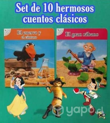 Hermoso set de 10 cuentos infantiles