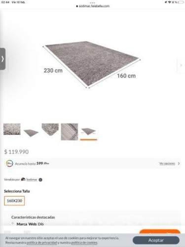Alfombra Shaggy Modern 160x230 cm 1661CGrey
