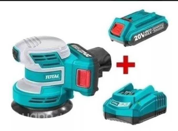 Lijadora roto orbital inalambrica 20 volt TOTAL