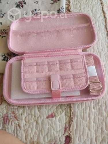 Funda nintendo switch clásica, color rosa