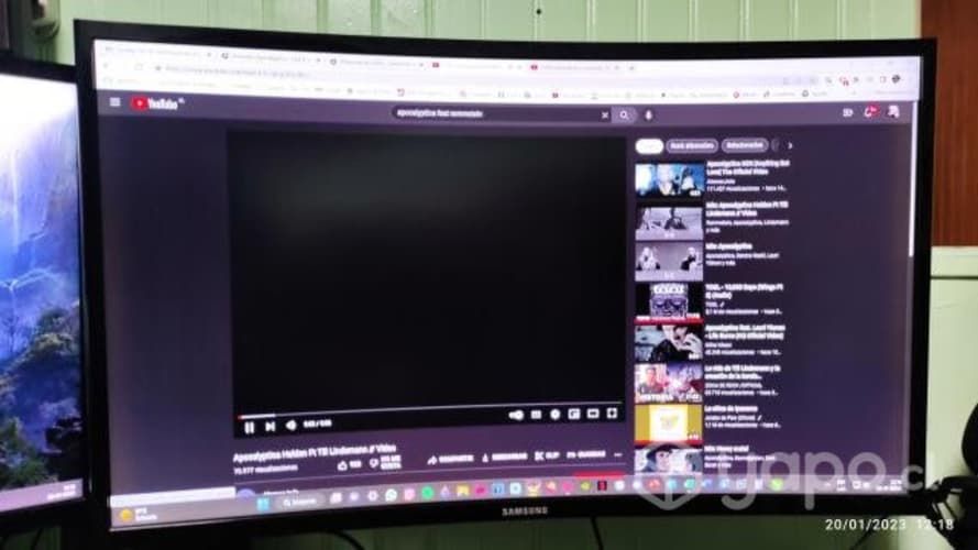 Monitor 27" led Samsung 75hz curvo