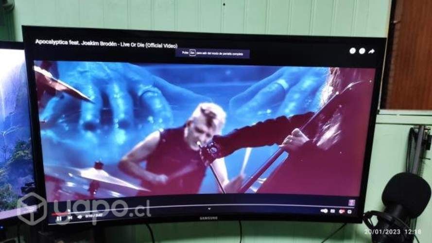 Monitor 27" led Samsung 75hz curvo