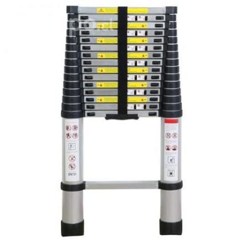 Escalera Telescópica De Aluminio 3.8 Metros