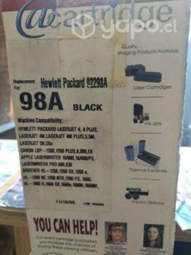 Cartridge 98 a negro