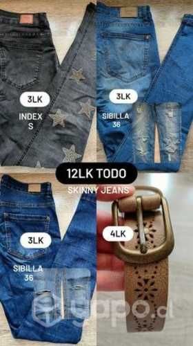 3 Jeans + cinturon