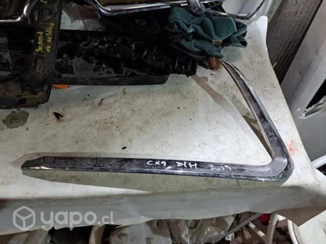 Mazda cx9 2019 bicel cromado de parachoque