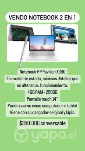 Notebook HP Pavilion x360