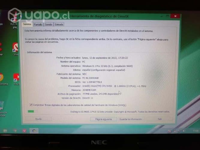 Netbook - Notebook - Nec BL330W