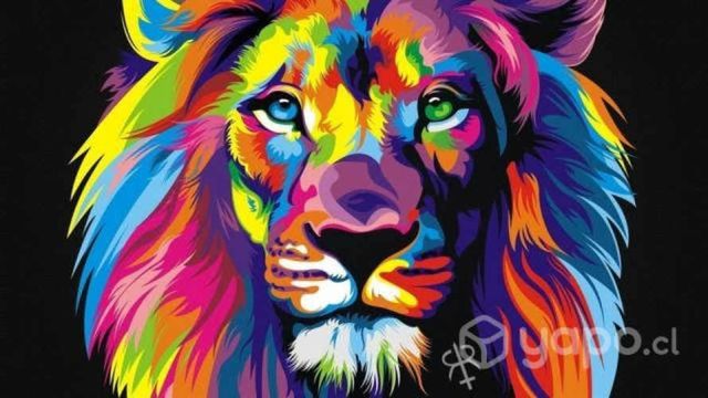 Cuadro Decorativo León Artístico