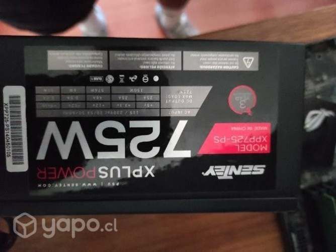 Placa + proce + ram +fuente poder