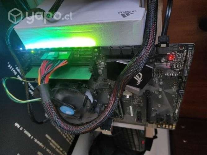 Placa + proce + ram +fuente poder