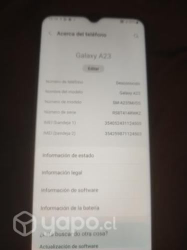 Samsung Galaxy A23 dúo de 128 gb