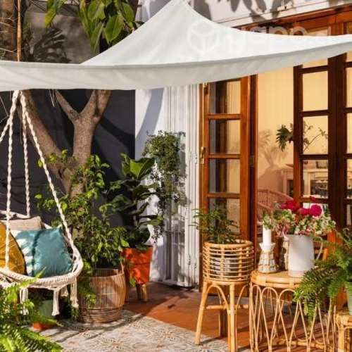 Toldo vela blanca 3x3x3