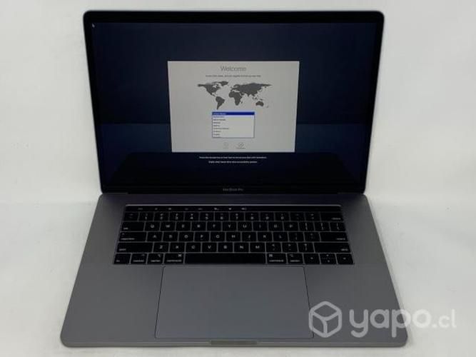 Macbook pro touchbar 15.4 2018 i7 2,2 16gb 256 ssd