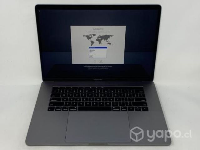 Macbook pro touchbar 15.4 2018 i7 2,2 16gb 256 ssd