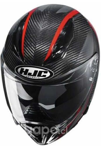 CASCO FIBRA DE CARBONO HJC F70 más 2 micas Polariz