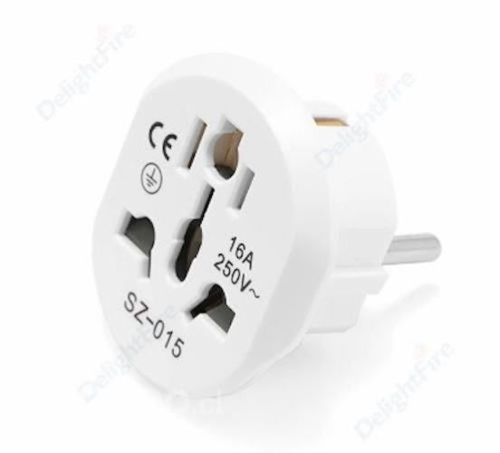 Adaptador de enchufe europeo de 16A y 250V,