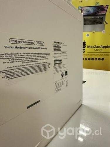 Macbook Pro 16 M2 Max 32gb Ram 1TB Ssd Nuevo 2023