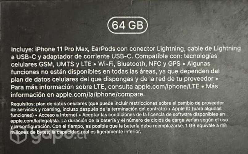 IPhone 11 Pro Max 64gb impecable