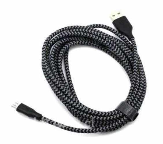 Cable Micro Usb 3 Metros Carga Rápida Reforzado