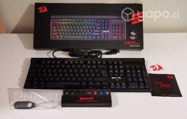 Teclado Gamer mecánico redragon vata k580rgb-pro-s