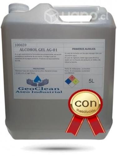 Alcohol gel geoclean 5 litros - no es pegajoso
