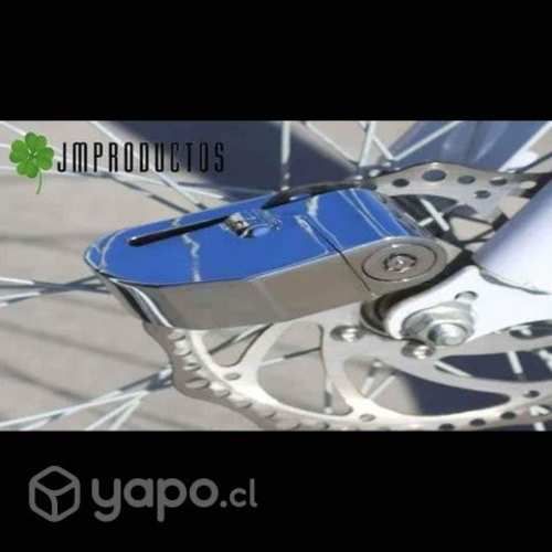 Candado Freno Disco Moto Bici Alarma Bloqueo Antir