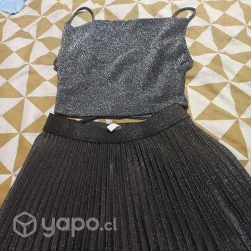 Conjunto de fiesta tela brillante Nuevo S,M,L