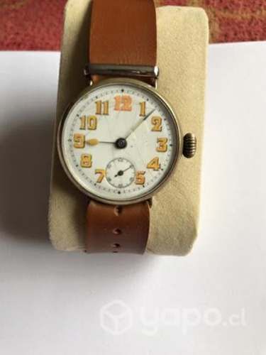 Reloj trinchera antiguo de 1911 esfera cerámica