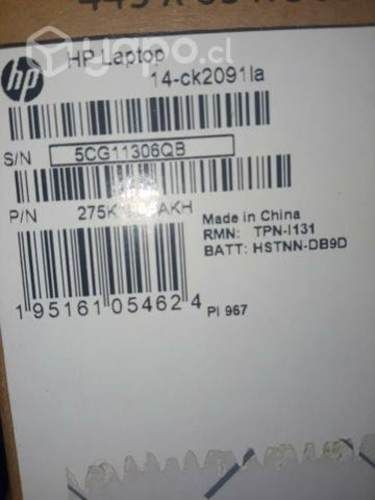 Notebook HP poco uso impecable