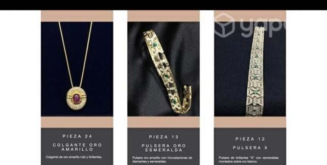 Joyas preciosas( diamantes, rubíes, oro, etc)