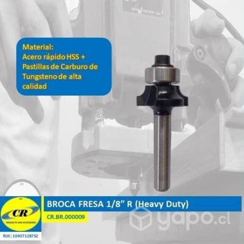 Broca fresa 1/8&amp;quot; r