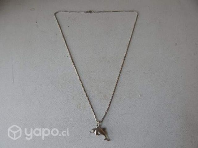 Cadena de plata 925 con figura delfin