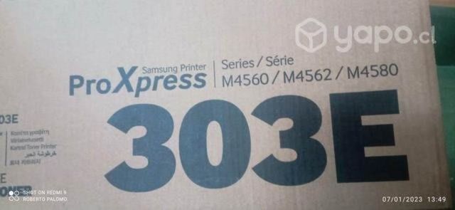 Toner Samsung 303e black original de alta