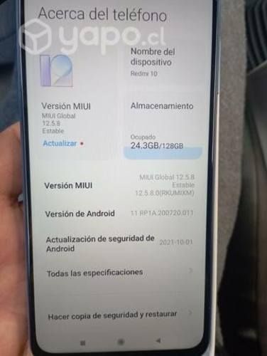 Redmi 10 prácticamente nuevo