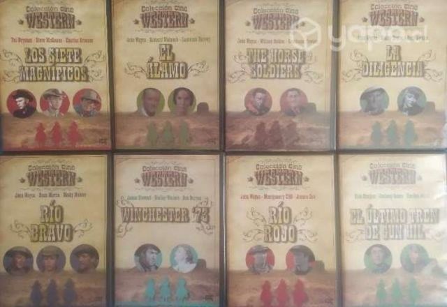 COLECCIÓN CINE WESTERN 8 DVDs NUEVOS