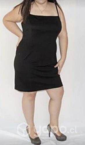 Vestido negro con pabilos Talla 50
