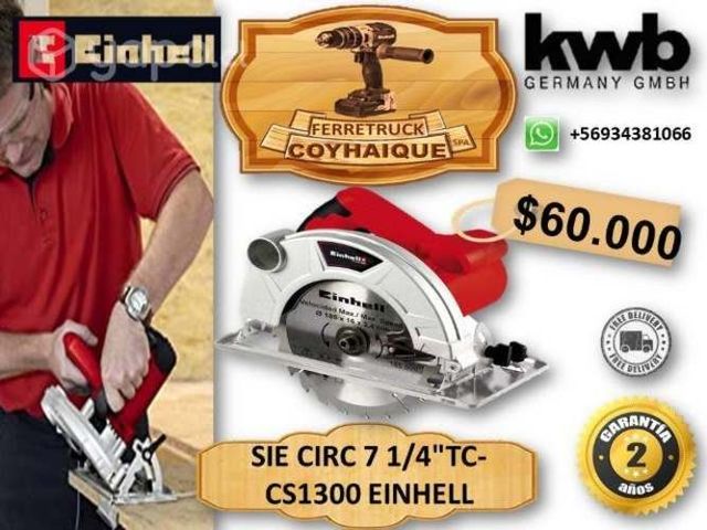 Sierra circular eléctrica einhell