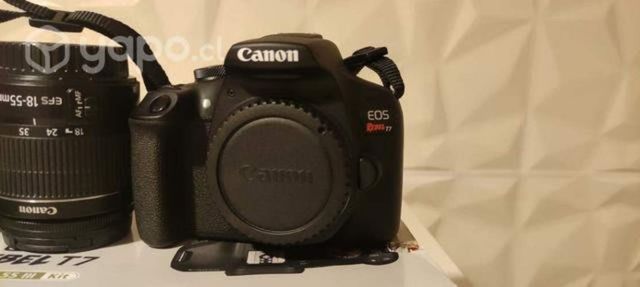 Camara canon rebel T7+ lente 18-55