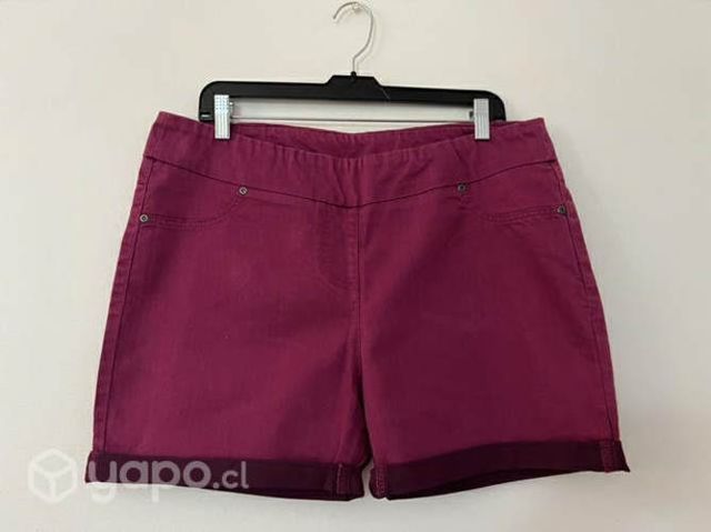 Short Elástico Marca Barbados Talla 46 Burdeo