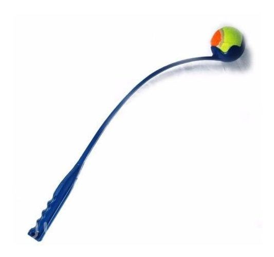 Juguete lanzapelotas para perros