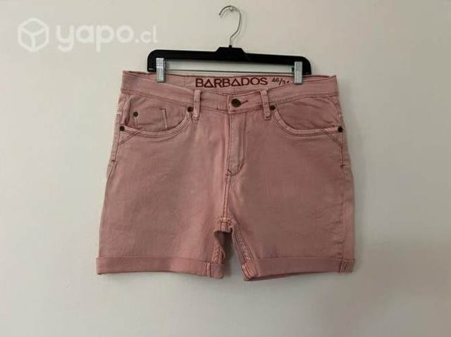 Short Elástico Marca Barbados Talla 46 Rosa