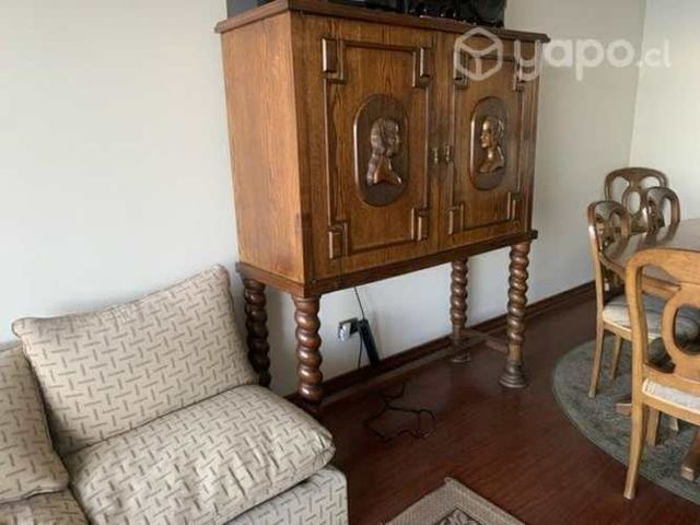 Bargueño encina y castaño tallado a mano