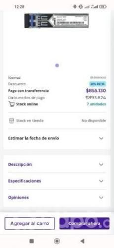 Módulos SFP 10 unid.