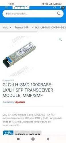 Módulos SFP 10 unid.