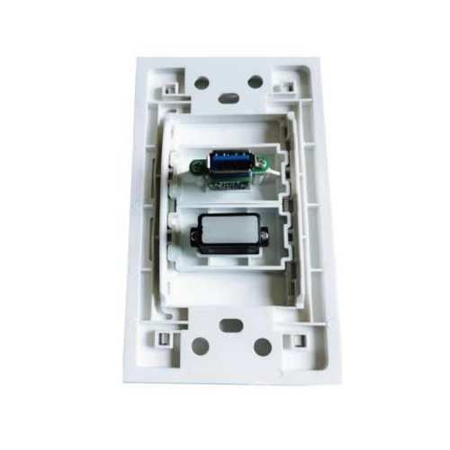 Placa a muro hdmi y usb 3.0. tipo copla