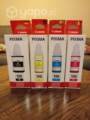 Pack 4 tintas nuevas Canon gi-190