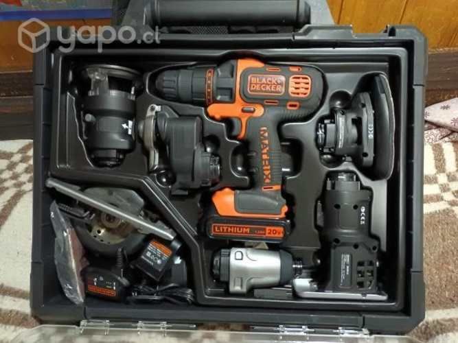 Taladro Black & Decker Matrix accesorios intercamb