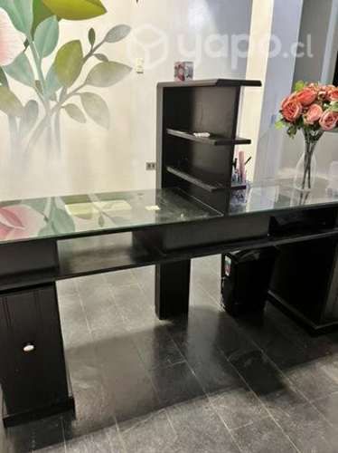 Mesa doble manicure, madera excelente calidad