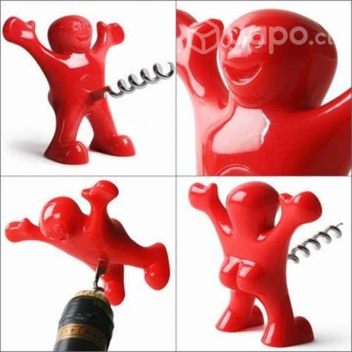 Destapador Hombre Feliz Sacacorchos de Botellas